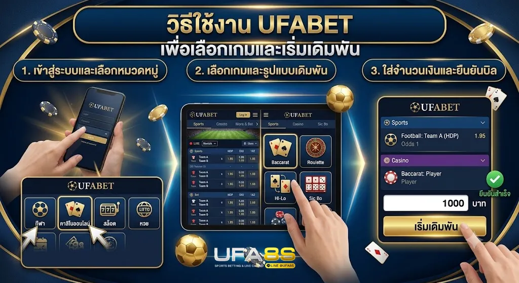 วิธีใช้งาน UFABET